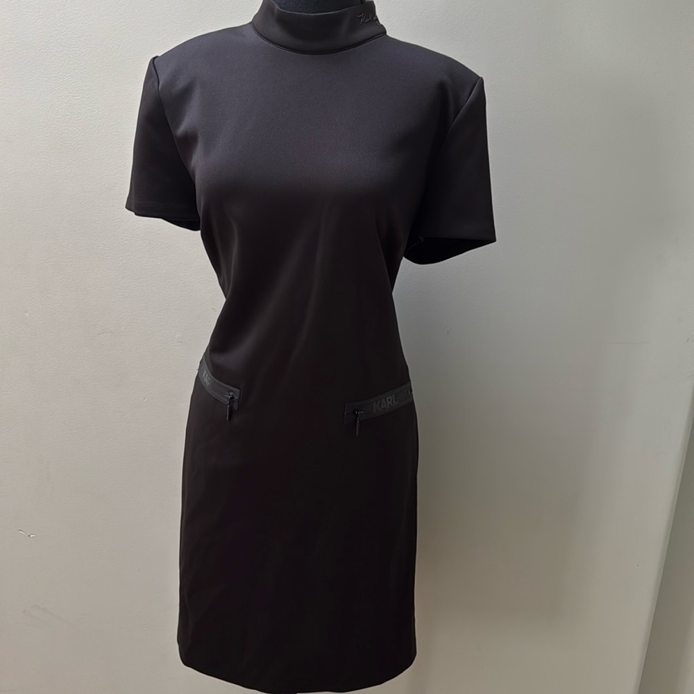 Karl Lagerfeld Charcoal Mini Dress